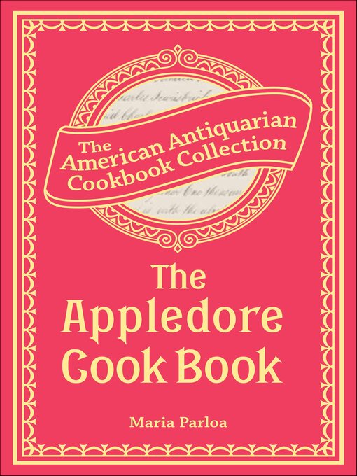 Title details for The Appledore Cook Book by Maria Parloa - Available